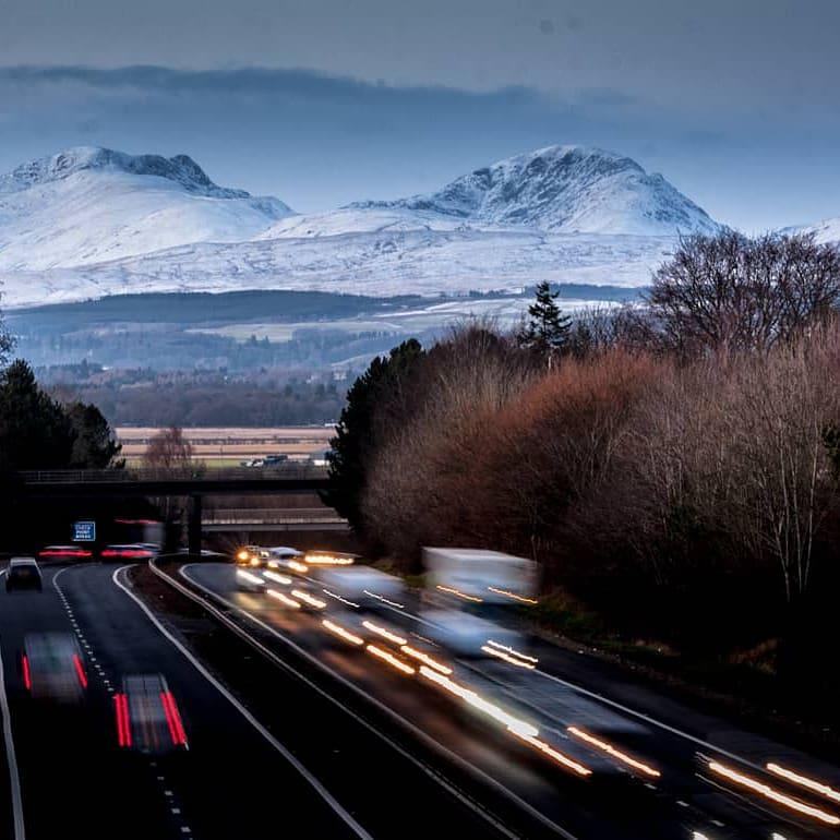 Mark Allan: Ben Vorlich from the motorway bridge